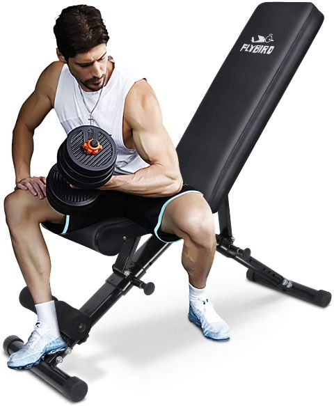 Flybird Fast-Folding Adjustable Strength Training Bench