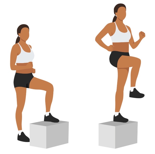 Knee Raises With a Box