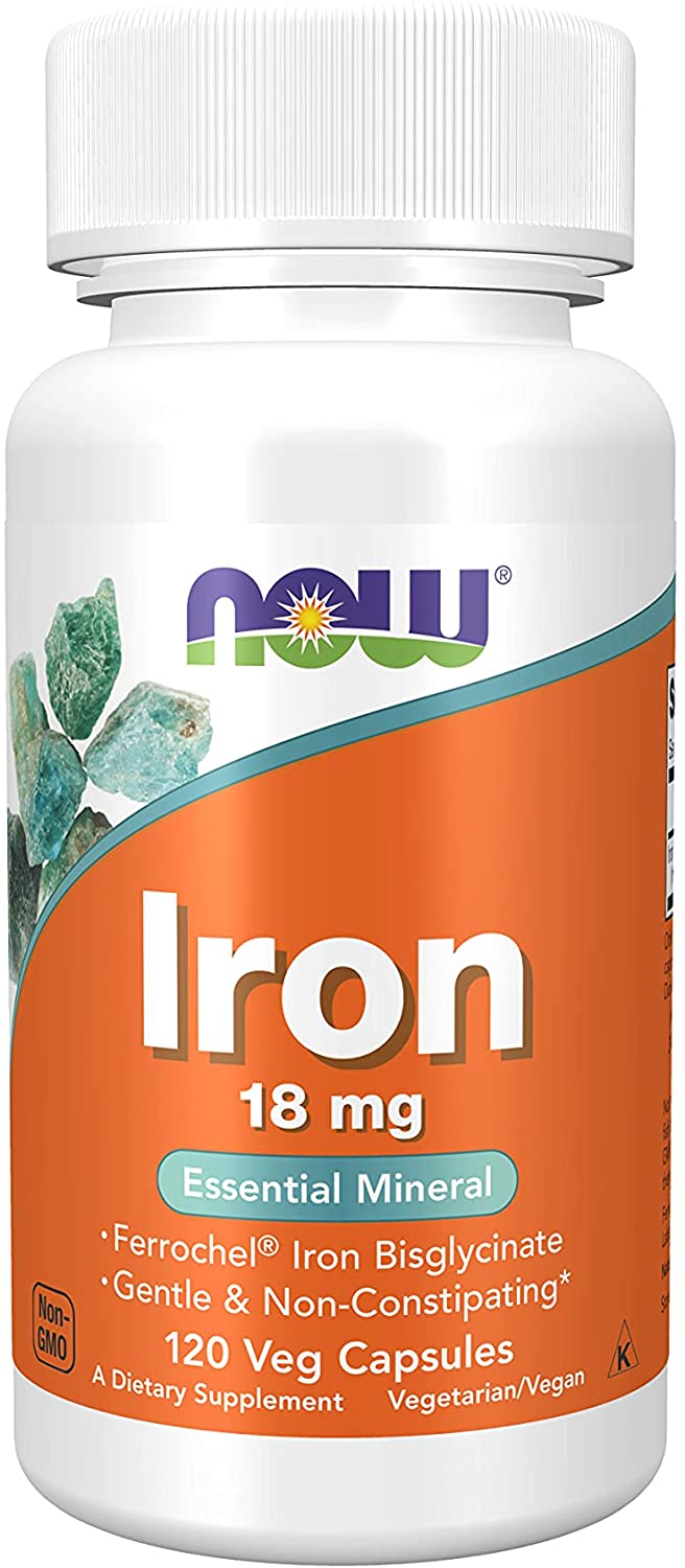 NOW Supplements Veg Iron capsules